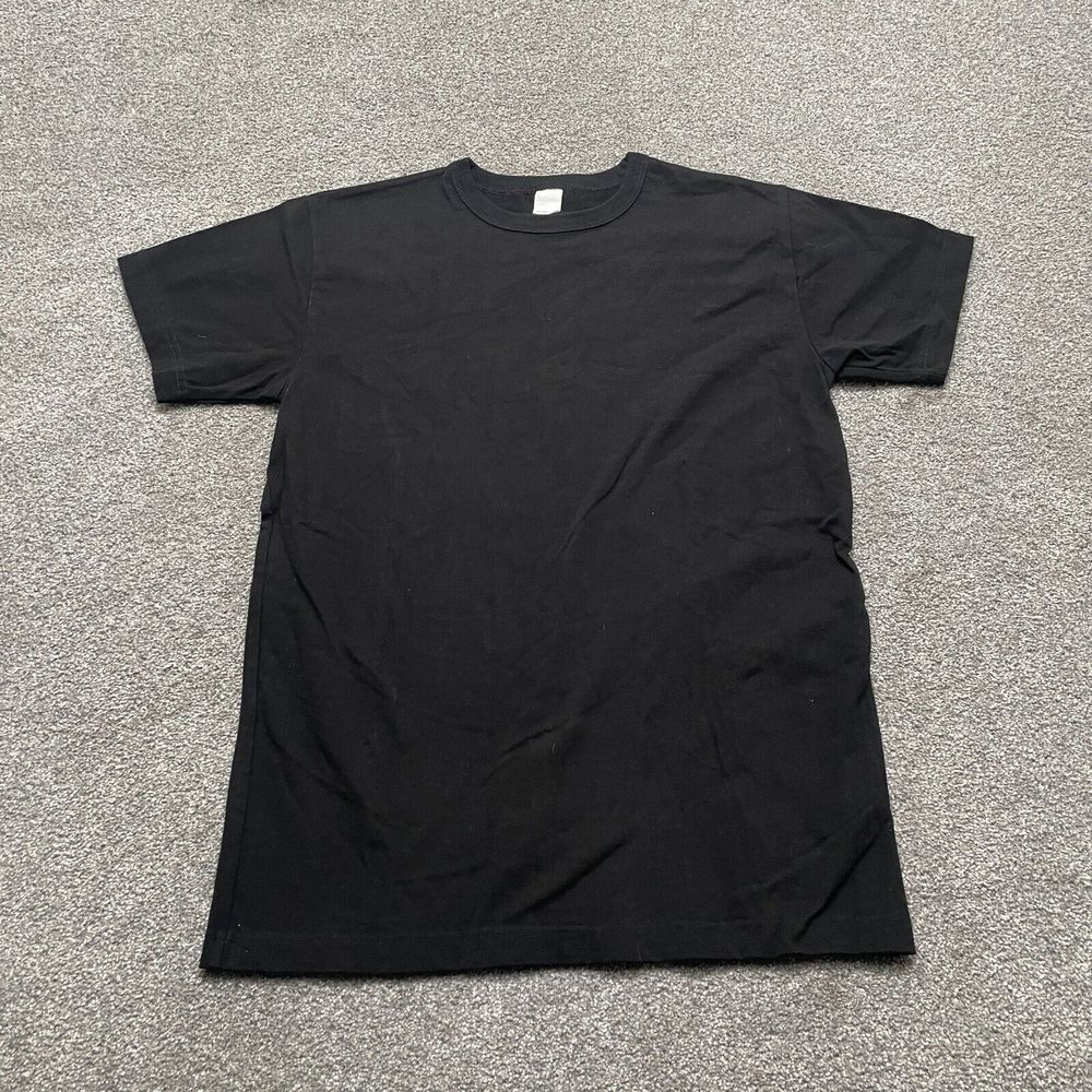 3sixteen Shirt Adult Large Black Cotton Made USA Crew Short Sleeve Mens
